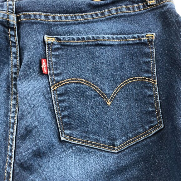 Levis Womens 811 Jeans Size 30 Curvy Skinny Leg Ankle Classic Blue Denim Casual - Picture 11 of 14